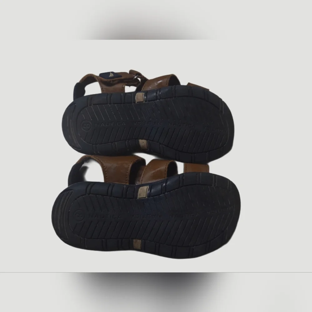 Nautica Boys Leather Sandals 8c - Picture 3 of 3